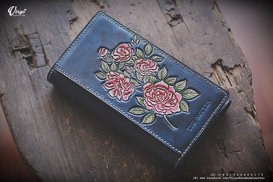 Camellia Long Wallet