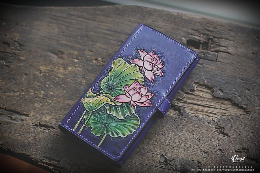 Pink Lotus Women Long Wallet 3