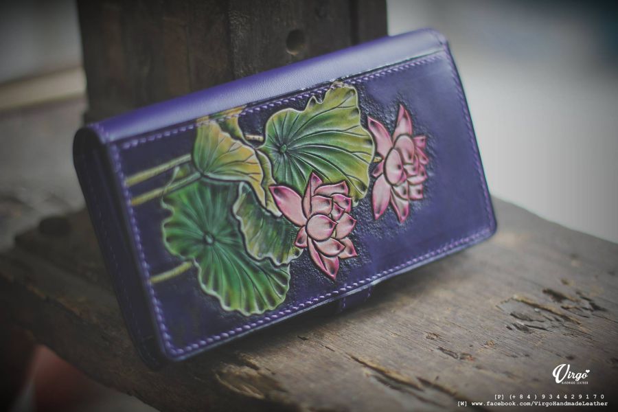 Pink Lotus Women Long Wallet 3