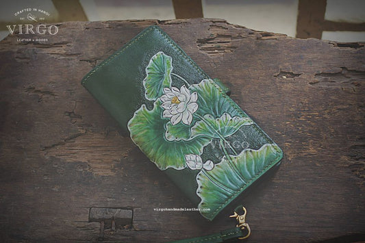 Lotus Wallet with Detachable Strap