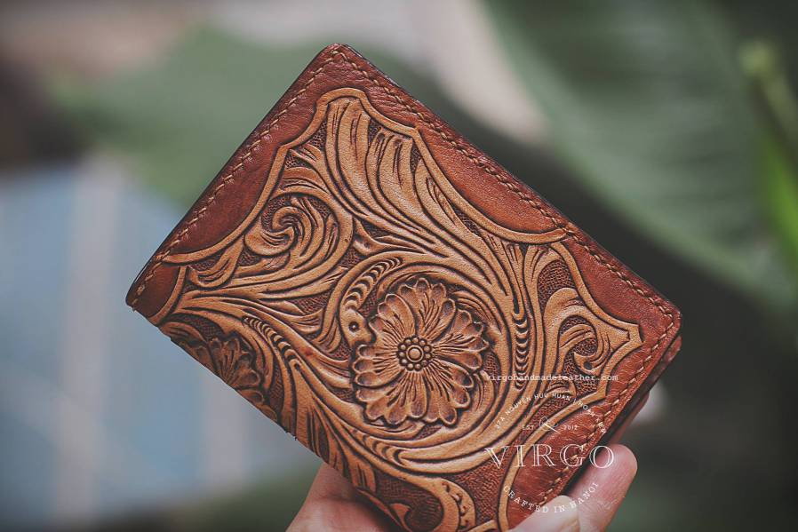 Sheridan Hand Carved Mini Wallet