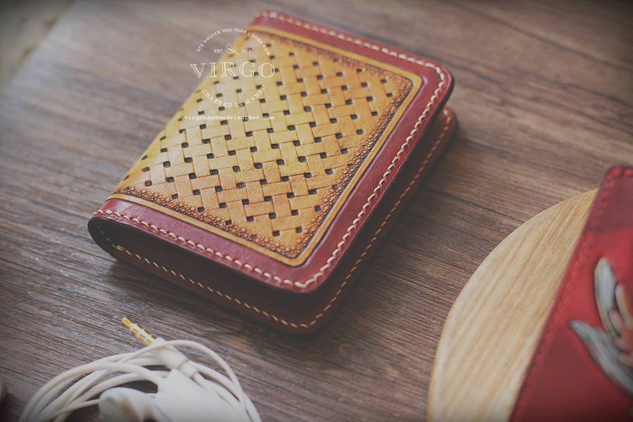 Braided Hand Carved Mini Wallet
