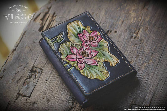 Lotus Coin Carving Wallet