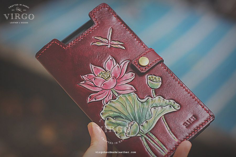 Lotus Phone Wallet with Flydragon